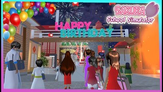 PESTA ULANG TAHUN AYAH MAKI  SAKURA SCHOOL SIMULATOR INDONESIA