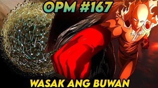 One Hand Saitama. Wasak ang buwan. One Punch man 167