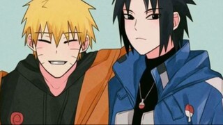 Naruto and Sasuke singing Silhouette