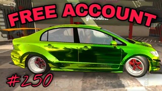 free account #250 with paid body kits car parking multiplayer v4.8.4 giveaway