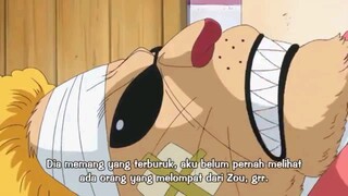 moment pertama kali luffy melihat wajah asli ayahnya Monkey D Dragon