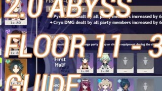 2.0 SPIRAL ABYSS FLOOR 11 - 3 GUIDE