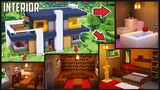 Cara Membuat Interior Design Rumah Modern Simple #31 ! || Minecraft Modern Pt.32