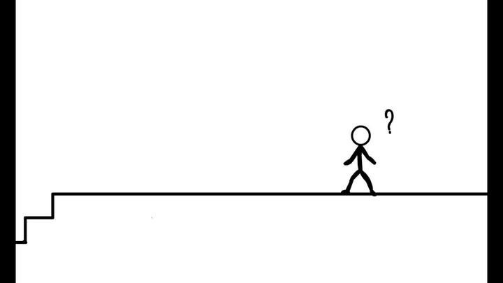 Step to success (stick figure animation)