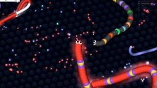 Slither.io Hacker Tiny Snake vs Giant Troll Snakes Epic Slitherio Gameplay 5