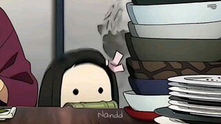 Nezuko cute moment!!