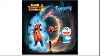 Goku (Universal Tree Super Saiyan Blue Form/Super Dragon Ball Heroes) VS Doraemon (Version 2)