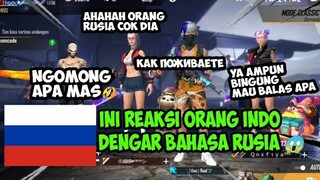 PRANK GLOBAL PAKE BAHASA RUSIA KETEMU RUOK |FREE FIRE INTERNASIONAL