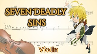 Nanatsu no Taizai opening 2 - Seven Deadly Sins (Violin)