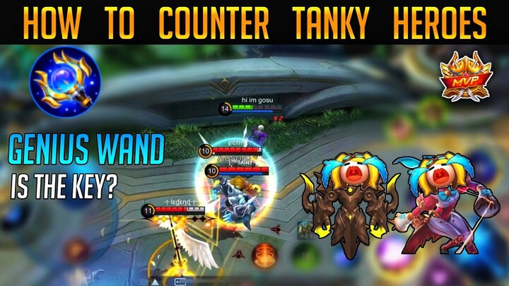 GUSION GAMEPLAY- How to DEAL with TANKY Heroes?! | High IQ Gameplay | MLBB