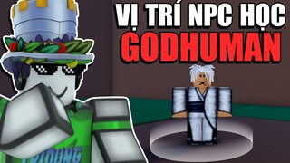 Roblox - Vị Trí NPC BÍ ẨN Học GODHUMAN? | Blox Fruits