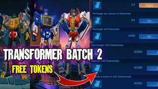 MLBB X TRANSFORMERS 2ND BATCH FREE TOKENS PHASE 1 MOBILE LEGENDS || TRANSFORMER EVENT 2022 MLBB