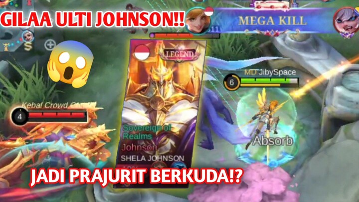 KETEMU LAWAN PAKE SKIN LEGEND JOHNSON‼️EFEK ULTINYA PARAHH⁉️- MOBILE LEGENDS