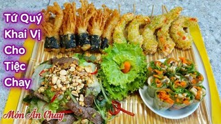 Cách Làm MÓN CHAY TỨ QUÝ Để Khai Vị Cho Tiệc Chay Vừa Ngon Vừa Đẹp | Món Chay Ngon Bà Mẹ Quê.