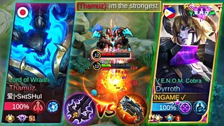 DYRROTH VS THAMUZ STRONG FIGHTER | HIGH & DRY AGAINST UNBENDING WILL?🔥| BEST BRUTAL 1 SHOT BUILD!