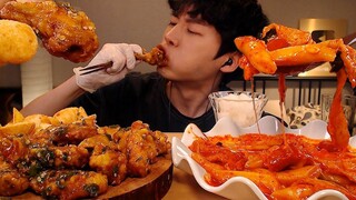 [Kuliner] Mukbang Ayam Goreng Mala dan Tteokbokki