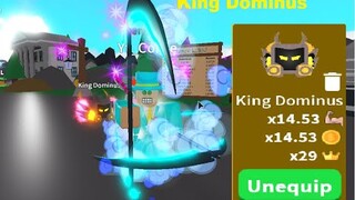 UPDATE! Saber Simulator Rarest Pet King Dominus 😱😱 Roblox)