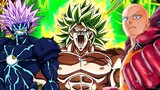 BROLY DBS VS SAITAMA AND BOROS (Anime War) FULL FIGHT HD