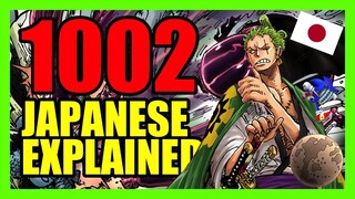 Zoro vs Kaido EXPLAINED | One Piece Chapter 1002 Linguistic Analysis