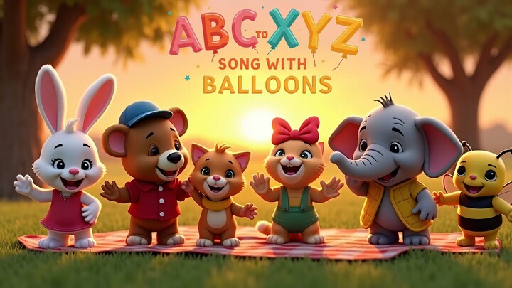 ABC to XYZ Song with Balloons 🎈 | Preschool Fun