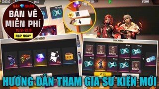 [FREEFIRE] - Cách Chơi Sự Kiện Mới Nhận Quà Free, Nạp Kim Cương Nhận Bản Vẽ Miễn Phí, Bug May Mắn