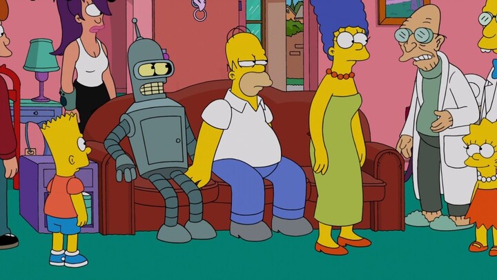 "The Simpsons" dream linkage "Flying Out of the Future"!