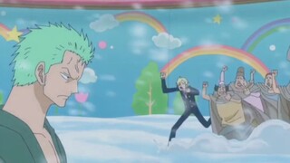 Sanji: "Các huynh đệ, dùng miệng khinh thường hắn!" Zoro: "Ta cho dù là hài tử, cũng đủ đối phó các 