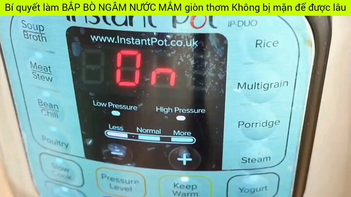 bí quyết làm bắp bò ngâm nước mắm thơm giòn không bị mặn