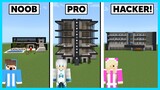MIPAN & ZUZUZU Challange Build Hotel Bintang 5! NOOB Vs PRO Vs HACKER - Minecraft