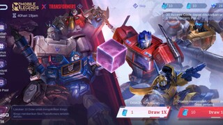 event Transformers 10x draw tanpa menggunakan DM Modal top up 80rb