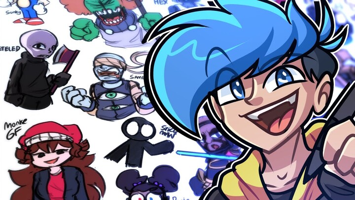I DREW MORE FRIDAY NIGHT FUNKIN' CHARACTERS