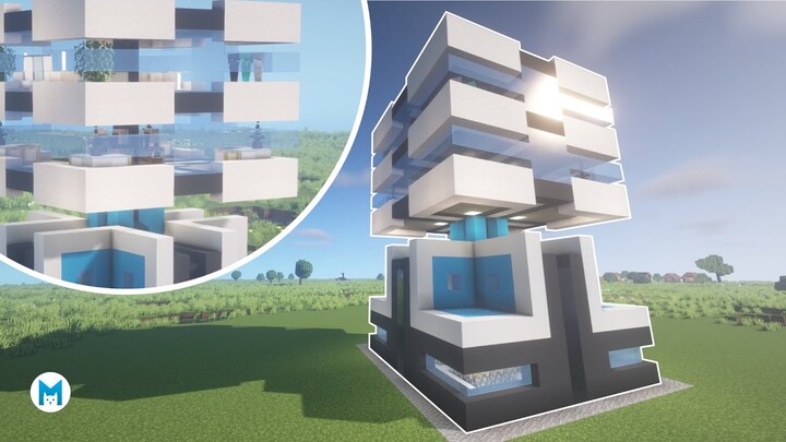âš’ï¸� Minecraft : MODERN SURVIVAL TOWER HOUSE | TUTORIAL