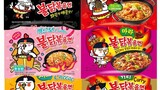 Món Ăn Ngon -Thử Ăn 3 loại Mì Siêu Cay Hàn Quốc-Korean Spicy Fire Noodle