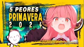 ANIMES que NUNCA DEBERÍAS VER ! ( Primavera 2024 )