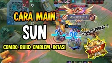 CARA MAIN SUN 2024 (COMBO, BUILD, EMBLEM, ROTASI) | MOBILE LEGENDS