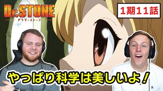 スイカが眼鏡をかけるシーンに感動するアメリカ人リアクター・SOS兄弟 1期11話 【Dr. STONE】【海外の反応】