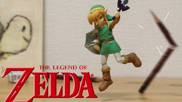 [The Legend of Zelda] Stop Motion Animation丨Link vs. Pencil Eraser [Animation]