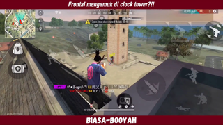 Kalo frontal udah ngamuk?!! Clock tower auto rata!!!