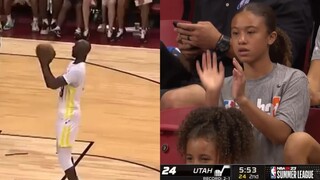 😂Young fan mimicking Tacko Fall's free throw form 😂😂