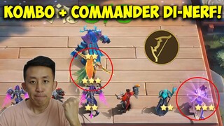 KOMBO + COMMANDER DI-NERF! APAKAH PASTI KALAH?? | Magic Chess Indonesia