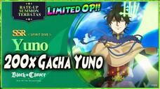 YUNO LIMITED?! GAS 200x GACHA GACOR YUNO SPIRIT DIVE "DPS IMBA KHUSUS SULTAN" 🔥 BLACK CLOVER MOBILE