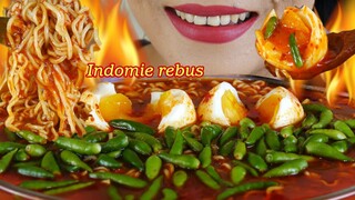 MAKAN INDOMIE REBUS PAKE CABE RAWIT IJO | EATING SOUNDS