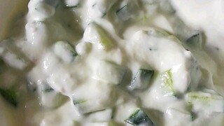 Yougurt and cucumber