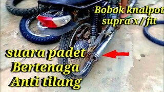 Bobok knalpot supra X dan supra fit jadi bertenaga banjit way kanan