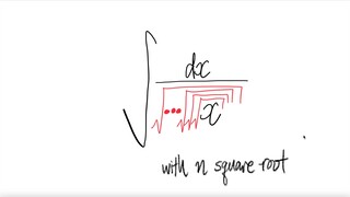 sq root integral ∫1/√...√√x dx with n √