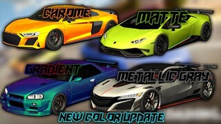 NEW COLOR UPDATE IN CAR PARKING MULTIPLAYER