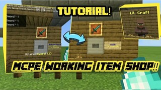 MCPE Tutorial | How To Create Item Shop | Tagalog