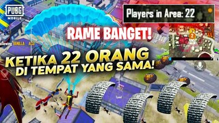 TERNYATA BEGINI! KETIKA 22 ORANG LANDING DITEMPAT YG SAMA! RAME BANGET! - PUBG MOBILE