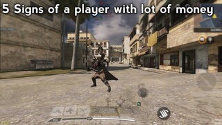 5 Signs of a player with lot of money in cod mobile