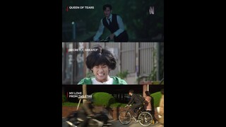 #KimSoohyun is always on a bicycle #QueenOfTears #SecretlyGreatly #MyLoveFromTheStar #Netflix